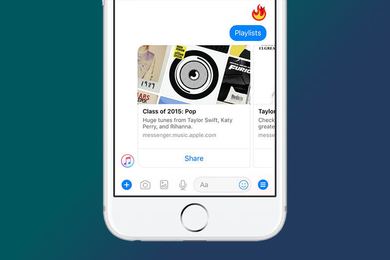 Apple Music Bot Arrives on Facebook Messenger