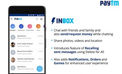Paytm Launches ‘Inbox’, a Full-Fledged Chat Platform That Preempts WhatsApp’s Payments Entry